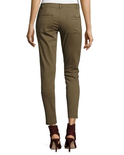 michael kors green cargo pants|Michael Kors pants for women.